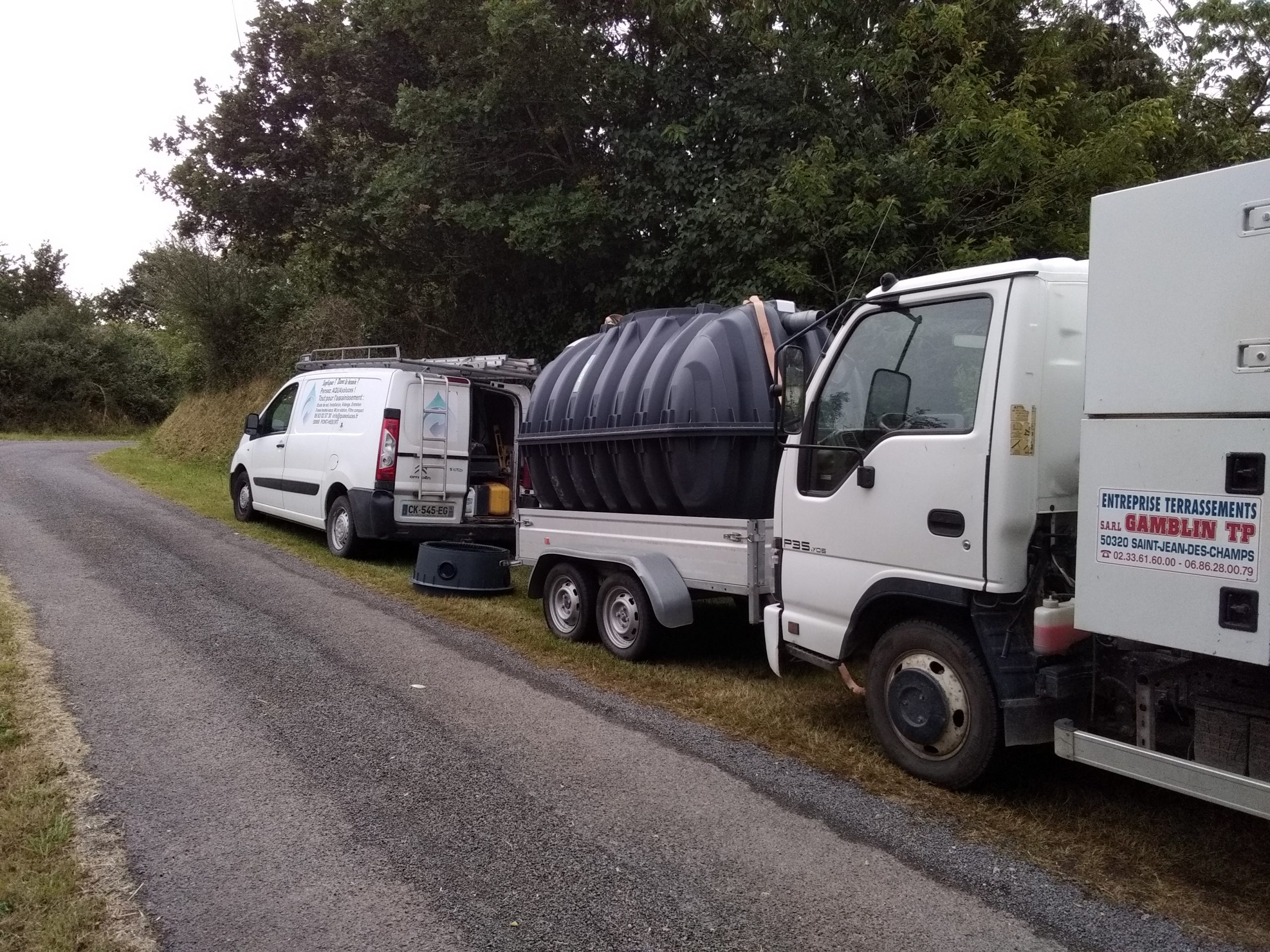 Assainissement dans la roche