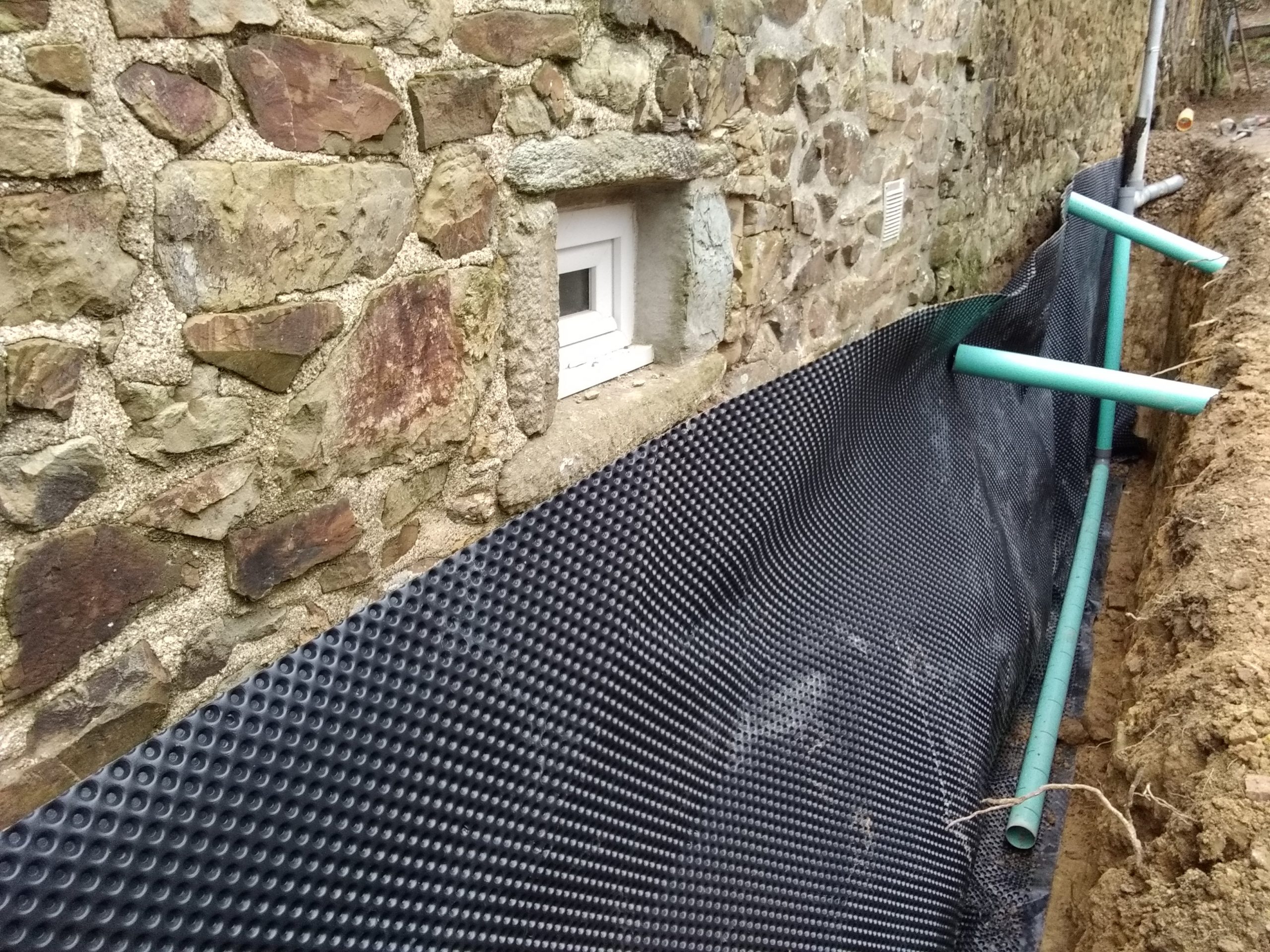 Drainage de fondations