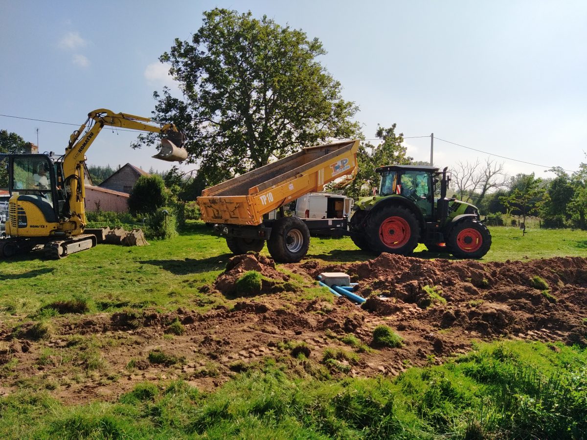 Épandage à très faible profondeur