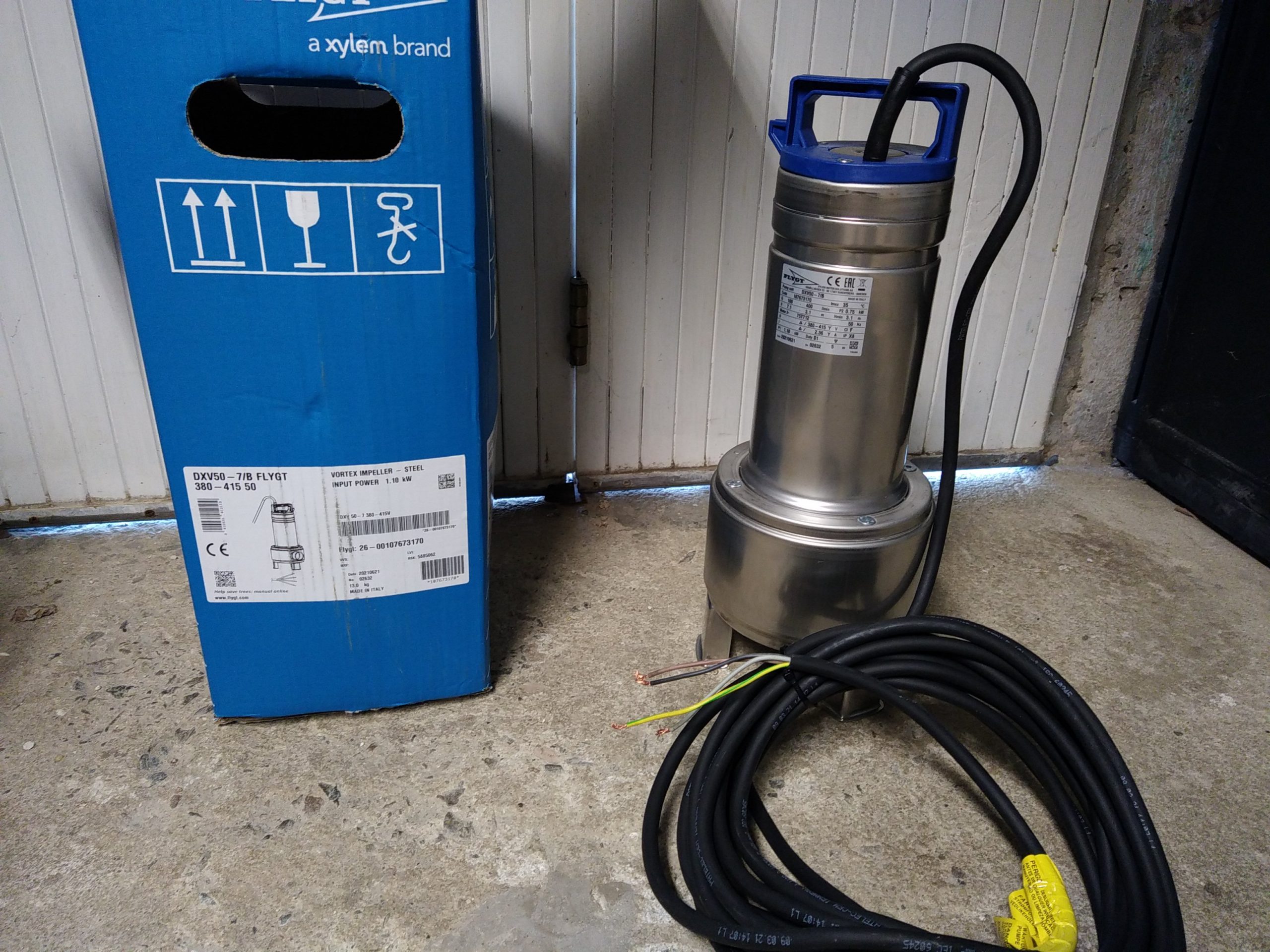 Pompe eaux chargées