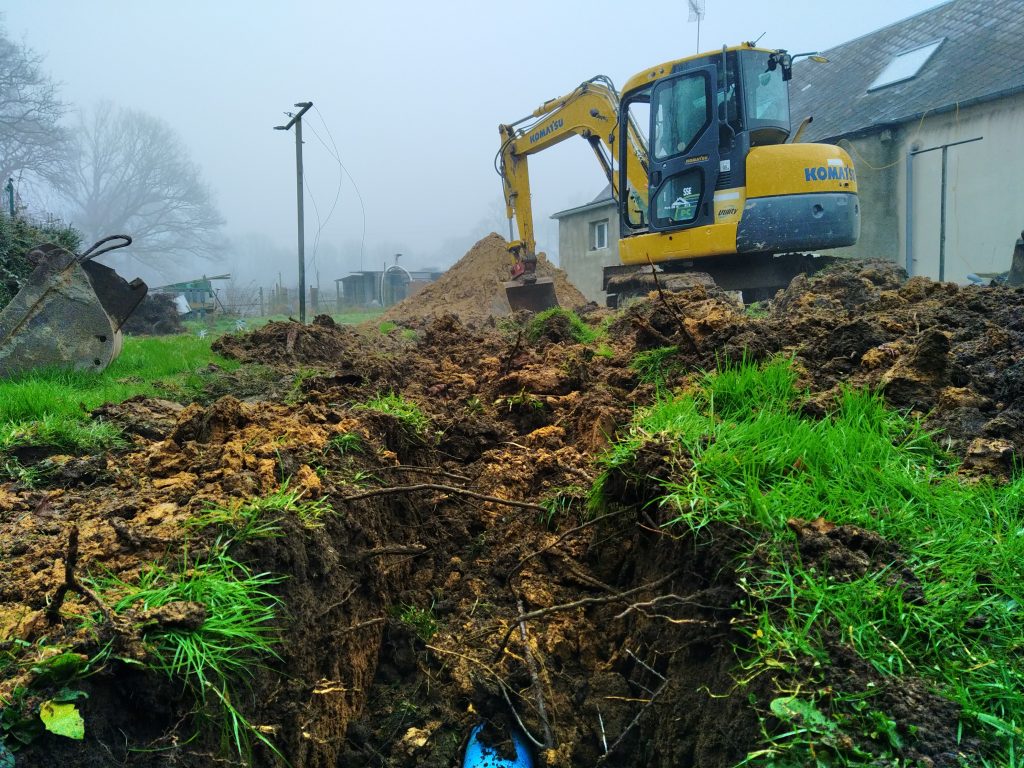 Chantier pose Micro station