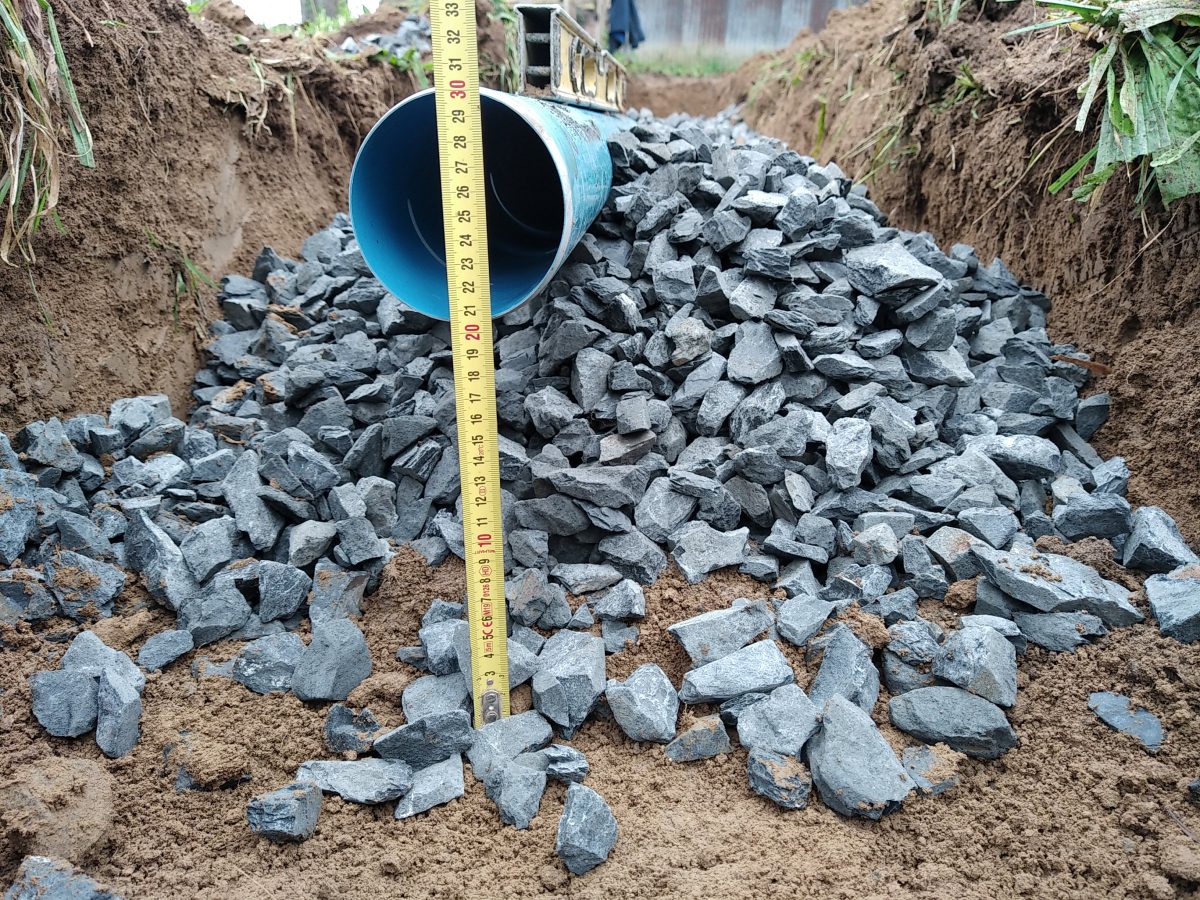 Tranchée d'épandage à très faible profondeur