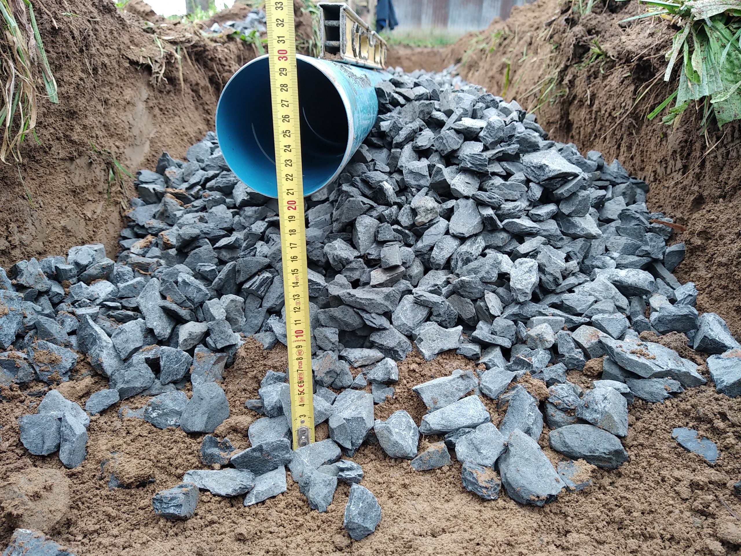 Tranchée d'épandage à très faible profondeur