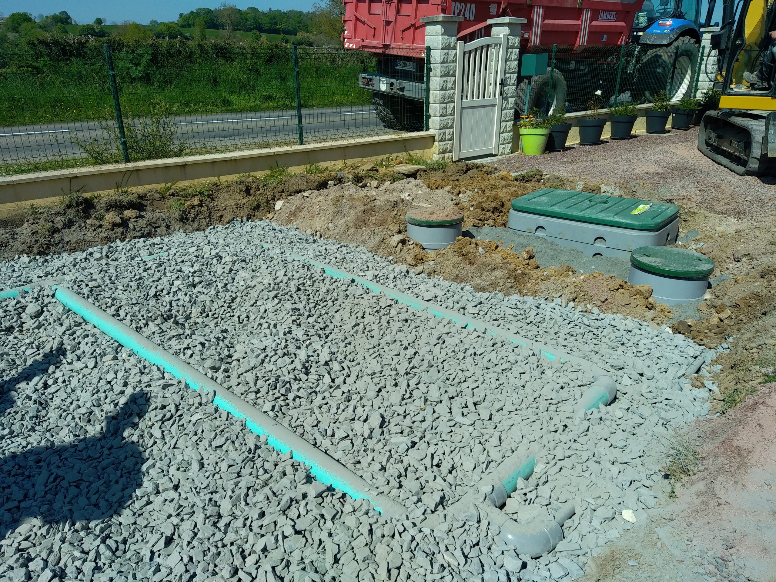 Fonctionnement des tuyaux d'épandage