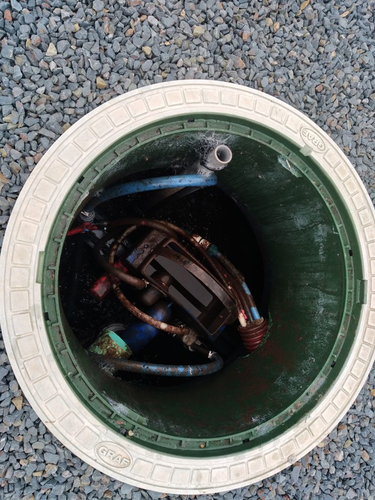 Micro station Graf Klaro Quick 6 EH, avant intervention d'entretien