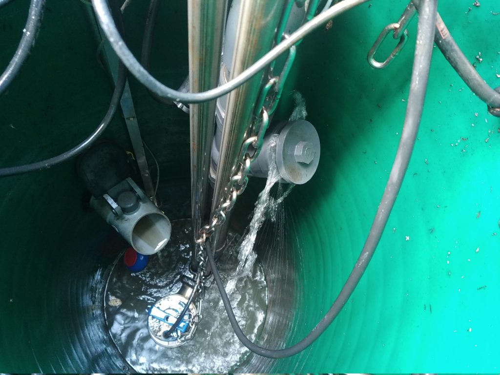 Vidange de la conduite de refoulement par le clapet sans vanne