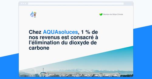 AQUAsoluces, engagé pour l'élimination du CO2