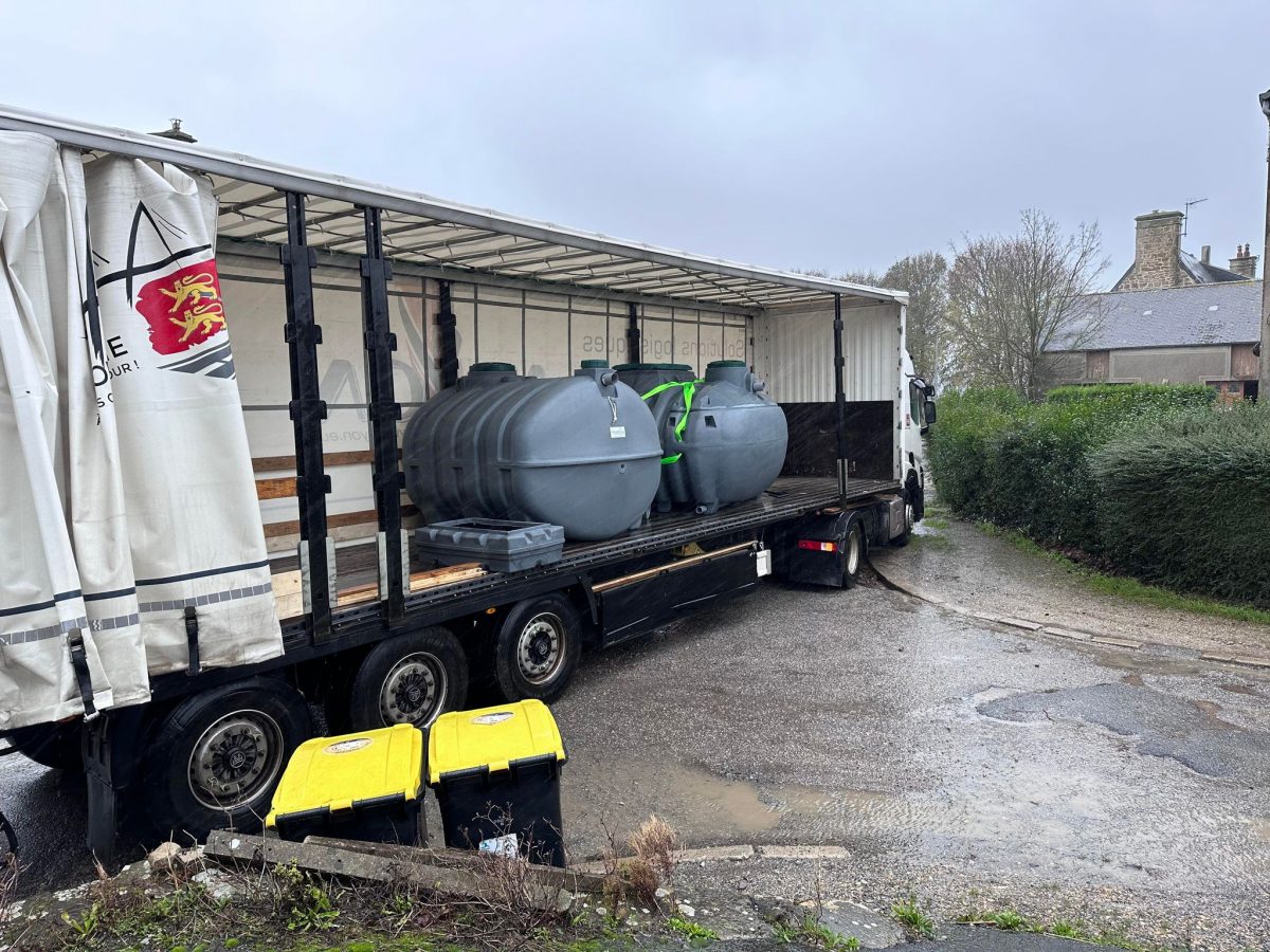 Réception et déchargement d'un assainissement idéal