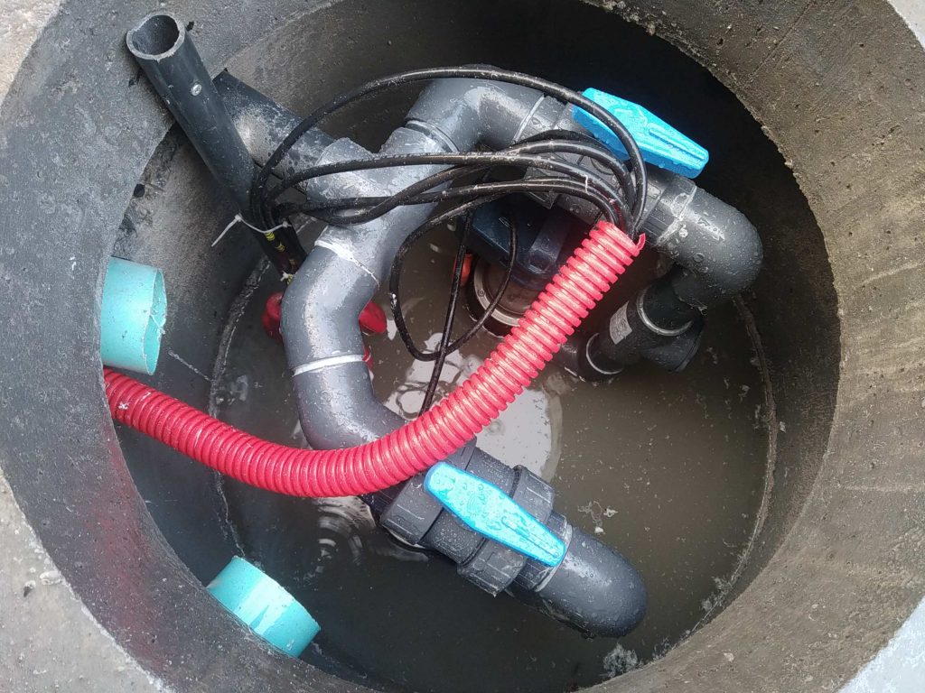 Poste de refoulement eaux pluviales bi-pompes