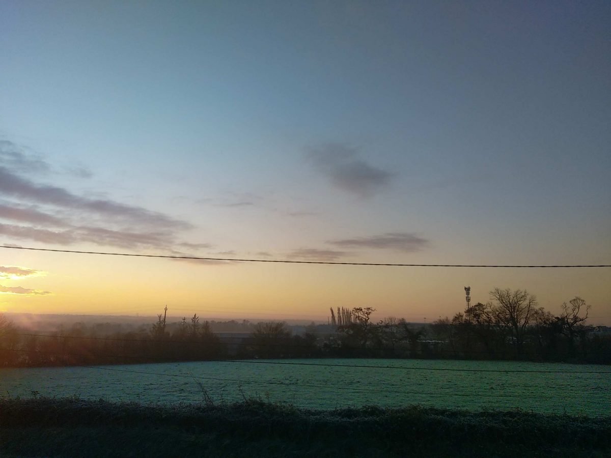 Première gelée matinale