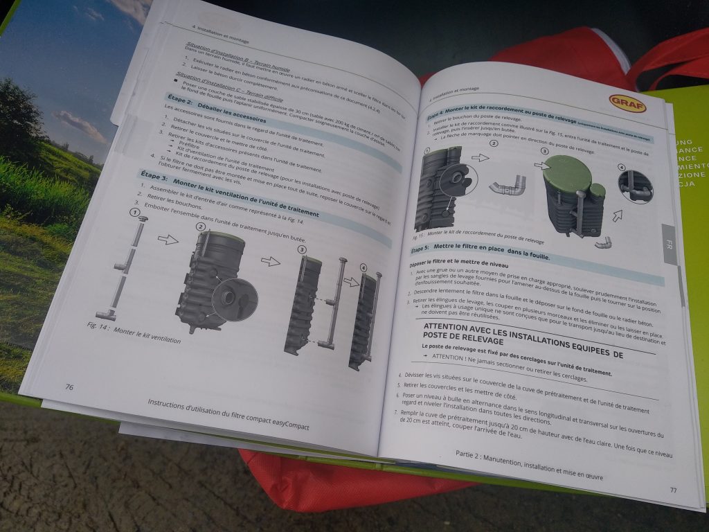 Documentation technique du filtre compact Graf easyCompact