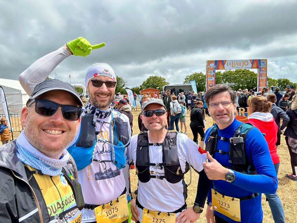 Jean-Michel, sous les couleurs d'AQUAsoluces, finisher de la Barjo édition 2024