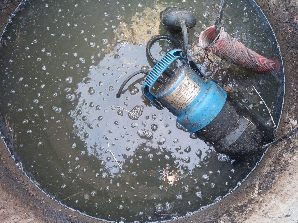 Poste de relevage auto-construit défaillant