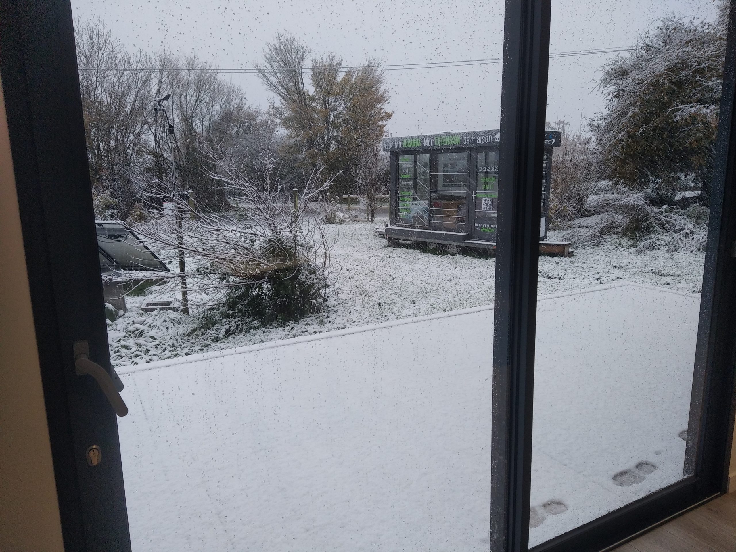 Il neige en Normandie !