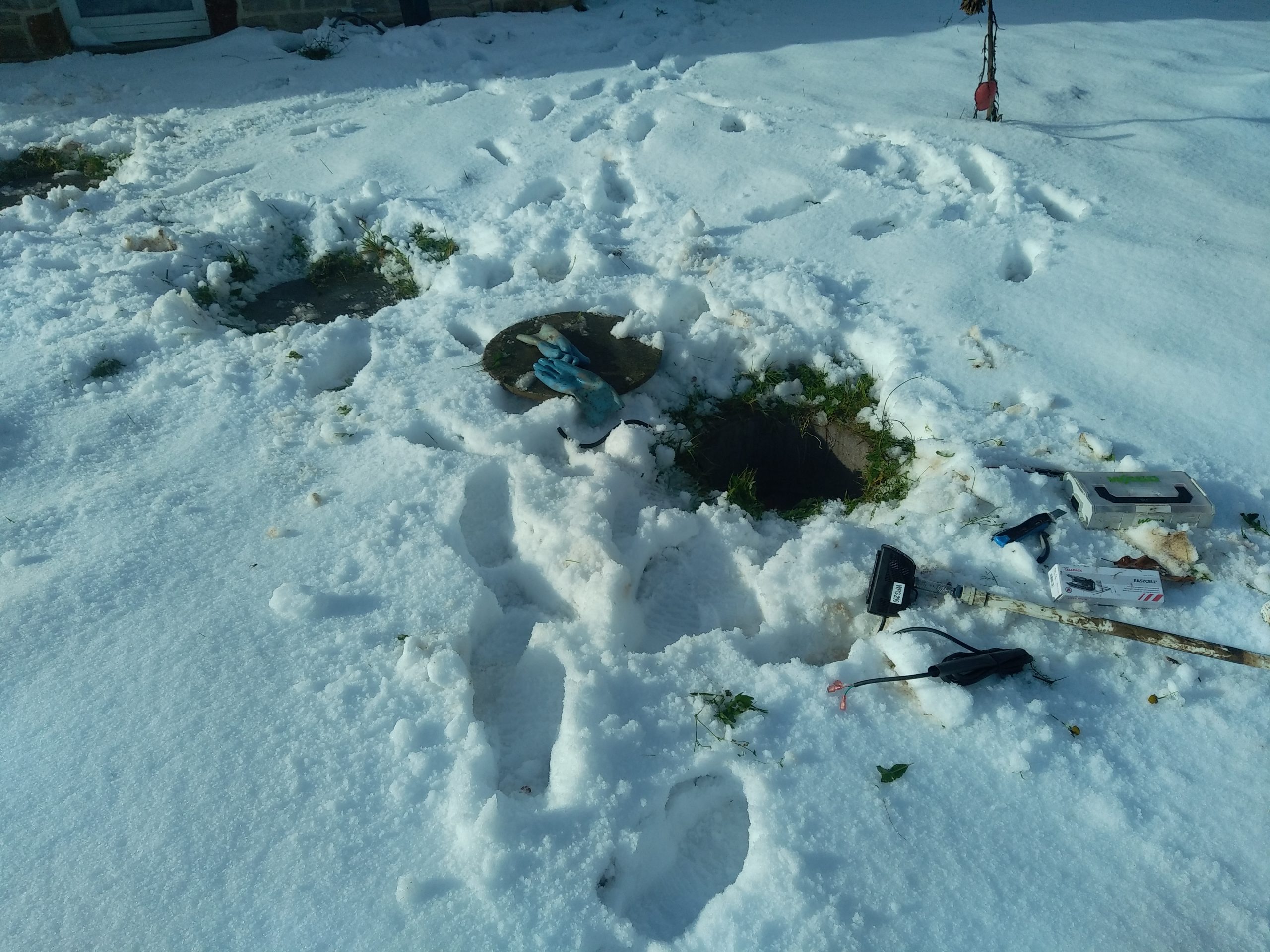 Entretien d'une micro-station sous la neige