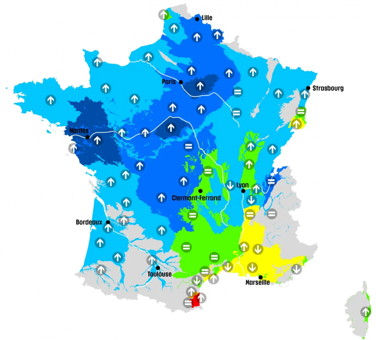 Situation des nappes au 1er Février 2025