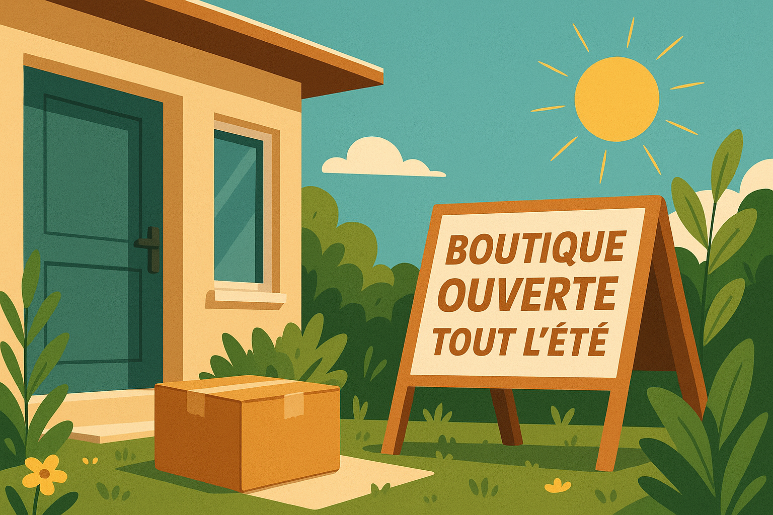 L’été est là, et nous aussi : la boutique reste ouverte !