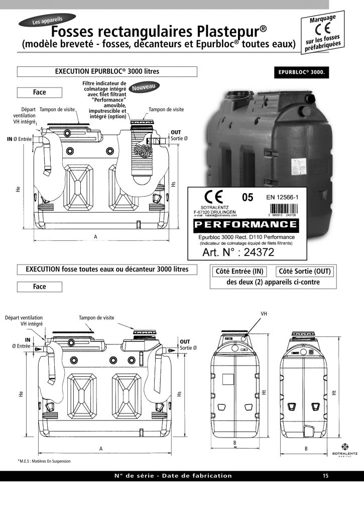 Fosse toutes eaux Sotralentz Plastepur