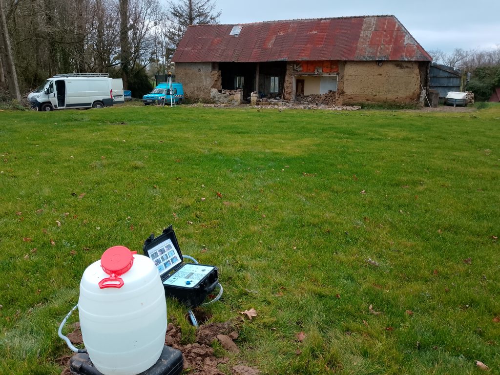 Test de perméabilité avec Infiltromètre numéric