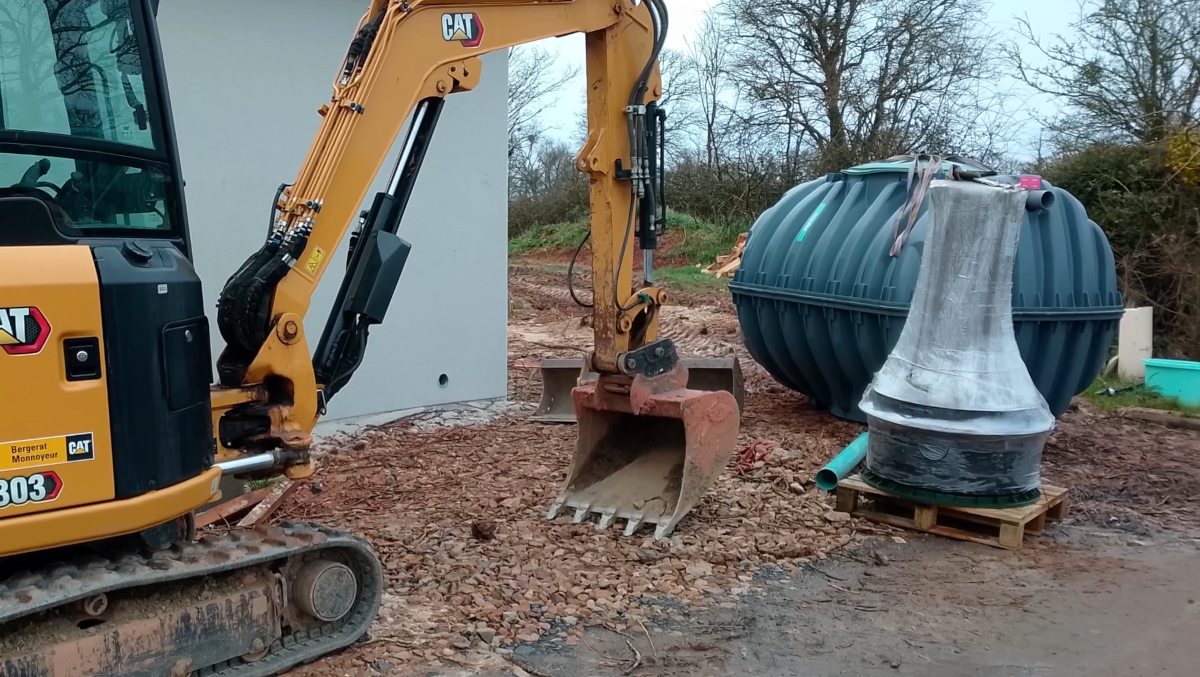 Pose d'une Micro-station en sol argileux imperméable