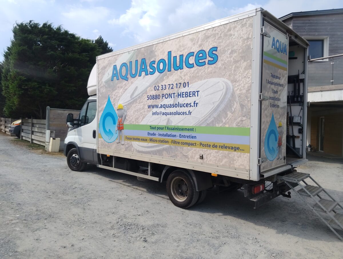 Le camion atelier AQUAsoluces Assainissement