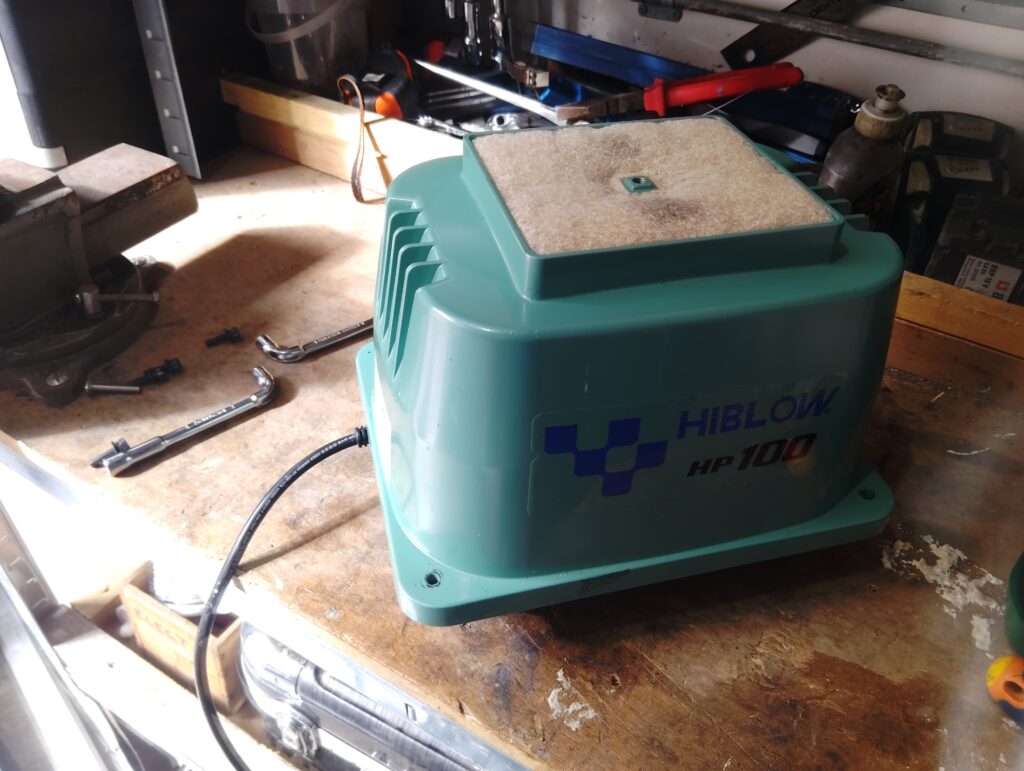 Compresseur Hiblow HP-100 défaillant